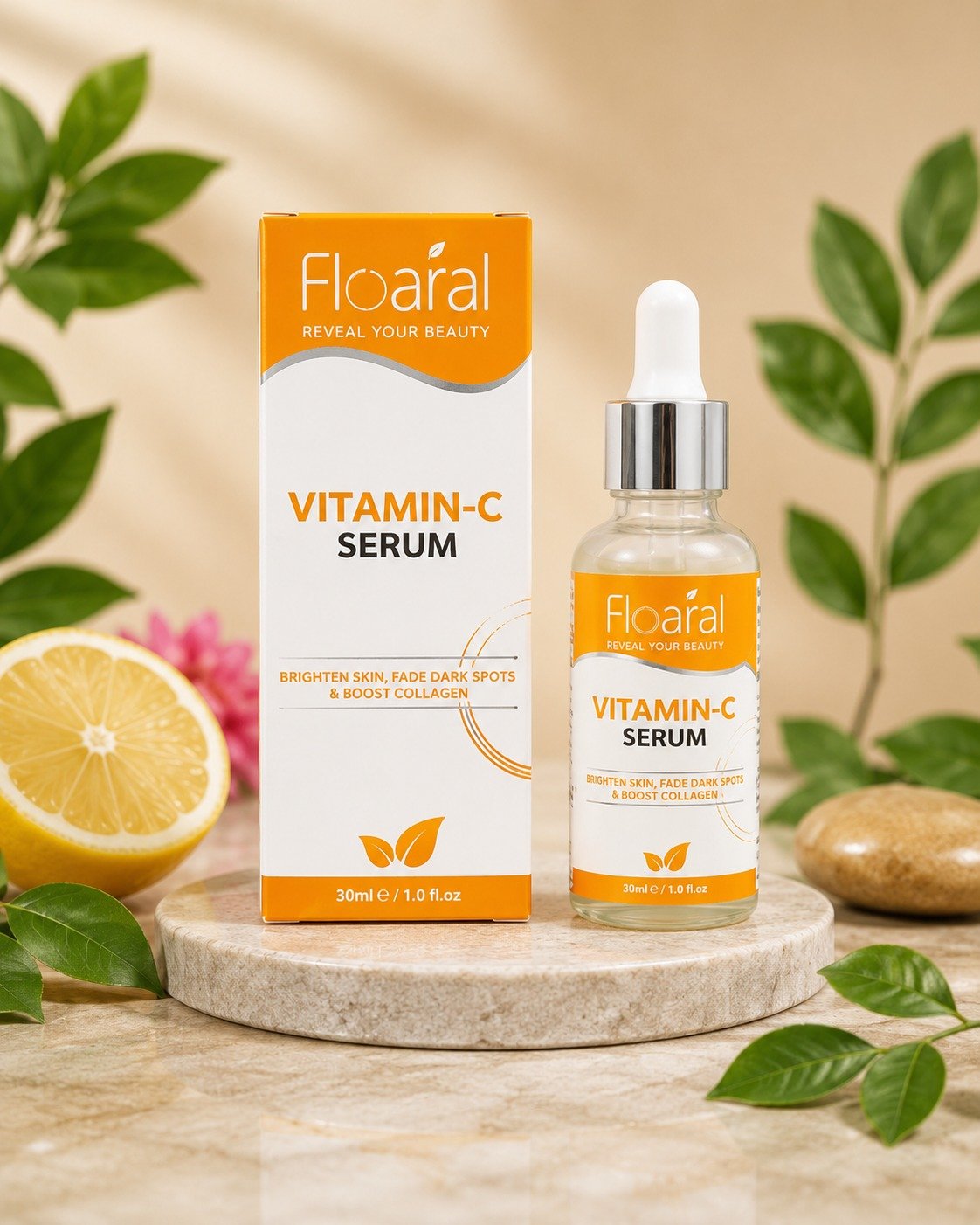 Floaral Vitamin-C Serum – Brightening & Glow Enhancing Formula